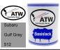 Preview: Subaru, Gulf Gray, 512: 1L Lackdose, von ATW Autoteile West.